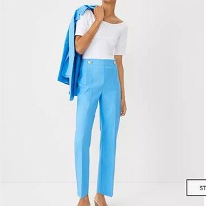 Ann Taylor The Pencil Sailor Pant in Linen Twill - size 6